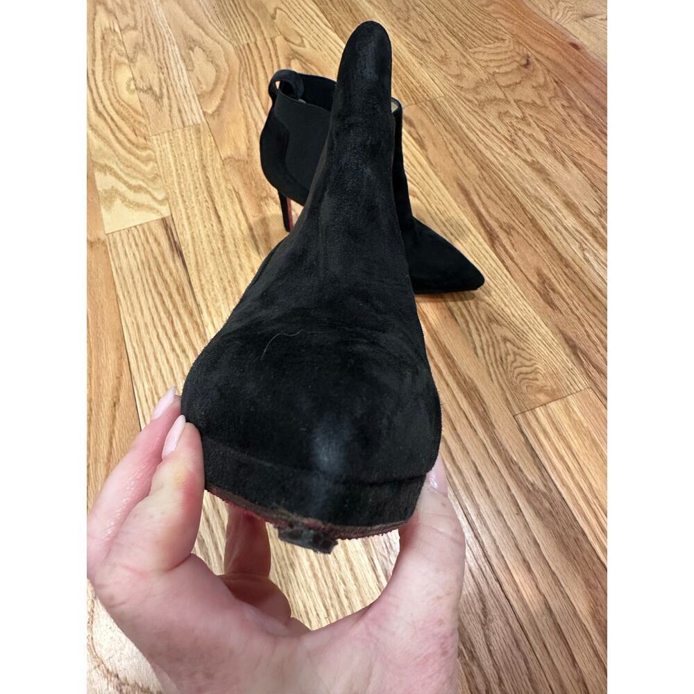 Christian Louboutin Black Suede Ankle Boots - Picture 5 of 16